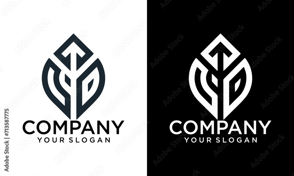 Creative and Minimalist Letter CD Logo Design , CD Monogram Creative and Minimalist Letter CD Logo Design , CD Monogram