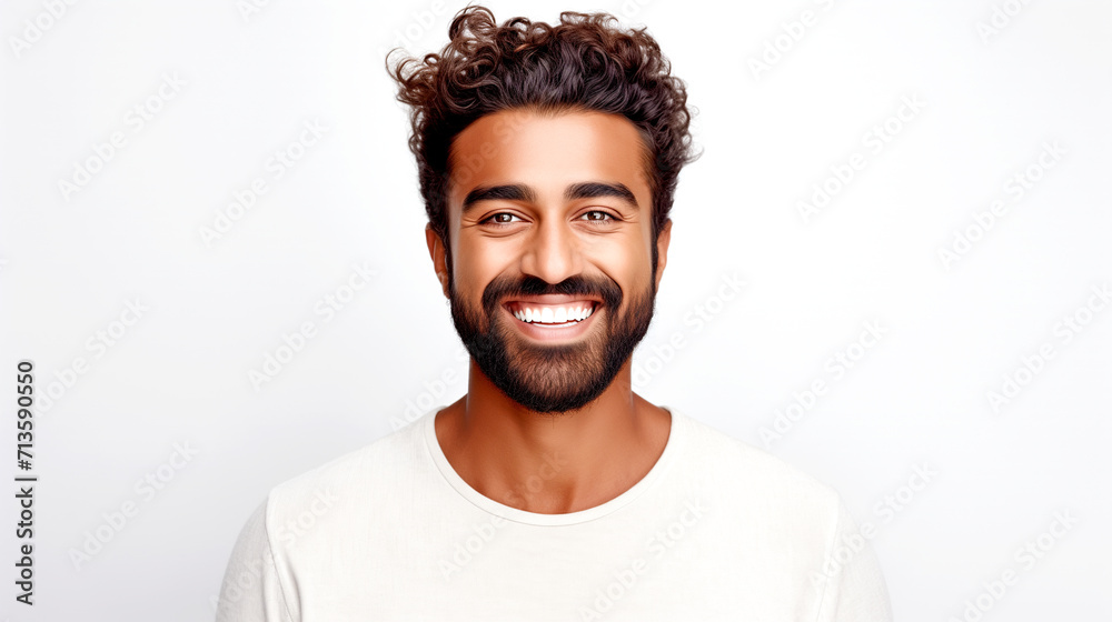 Portrait of a Handsome Indian Man Smiling a Snow-white Smile Portrait of a Handsome Indian Man Smiling a Snow-white Smile