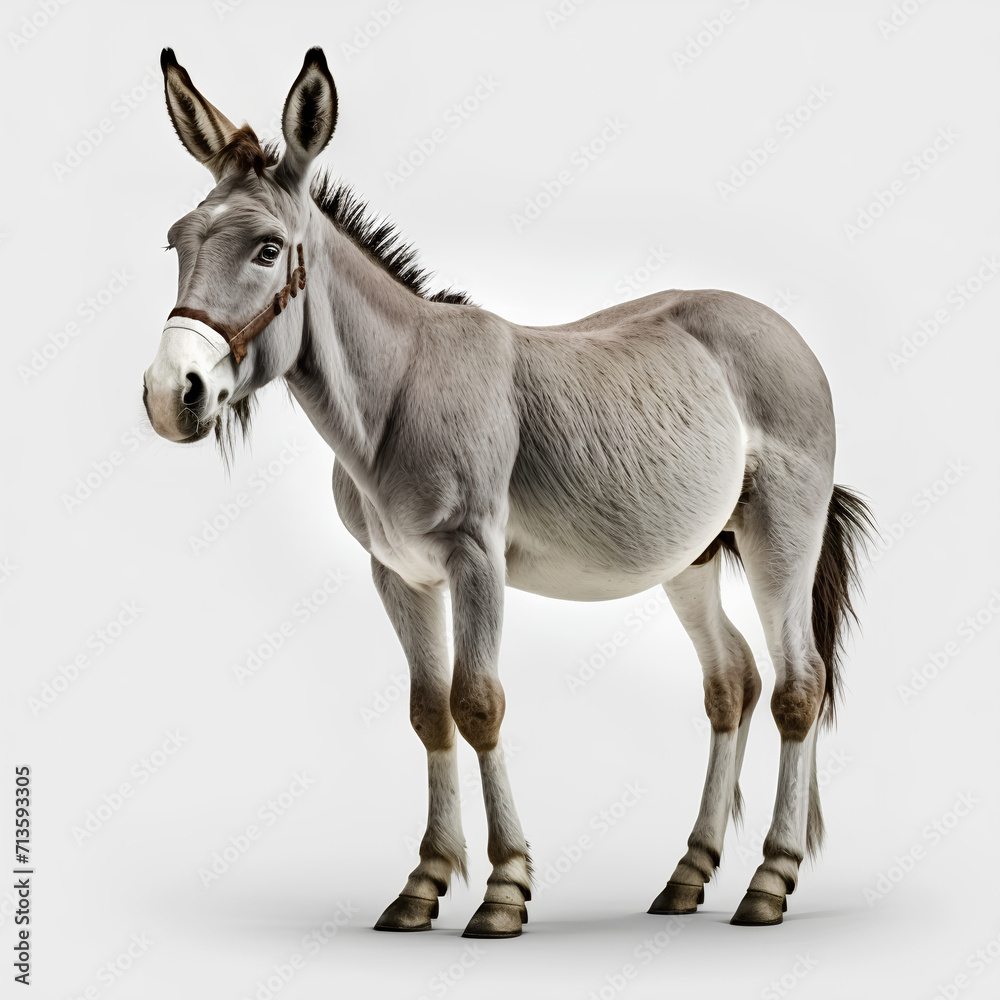 donkey isolated on white donkey isolated on white