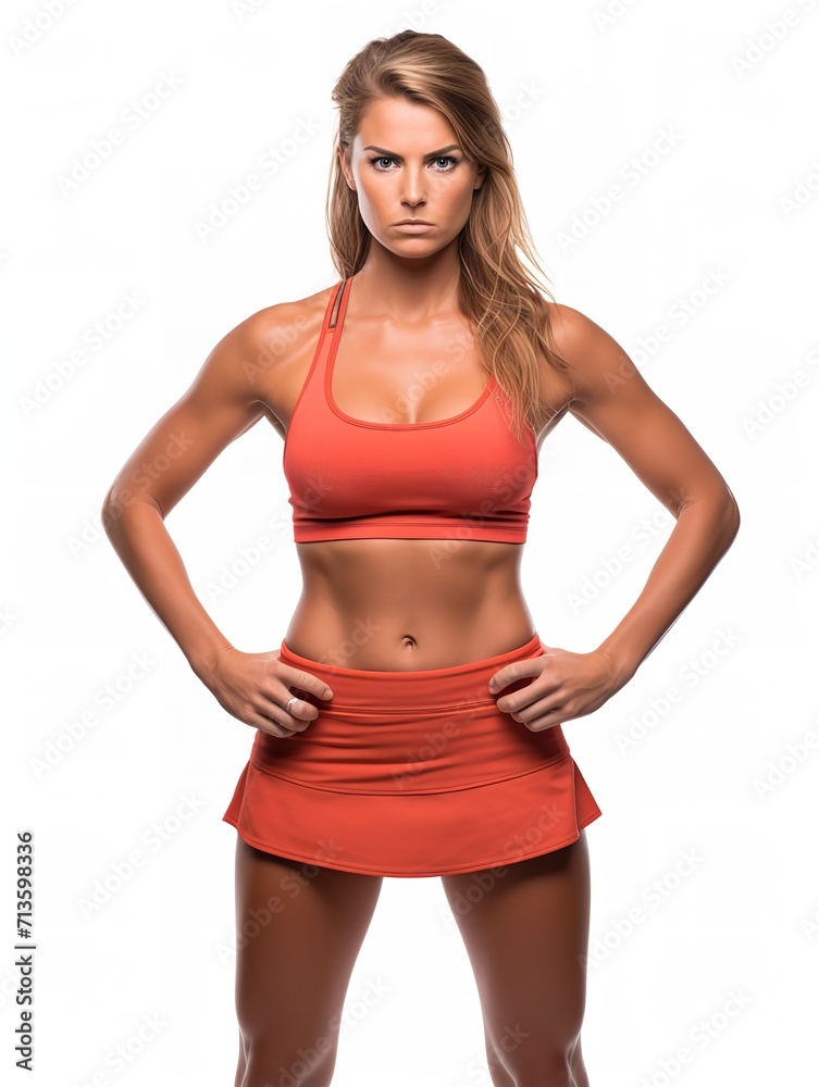 Champion Female Tennis Player, AI Generated Champion Female Tennis Player, AI Generated