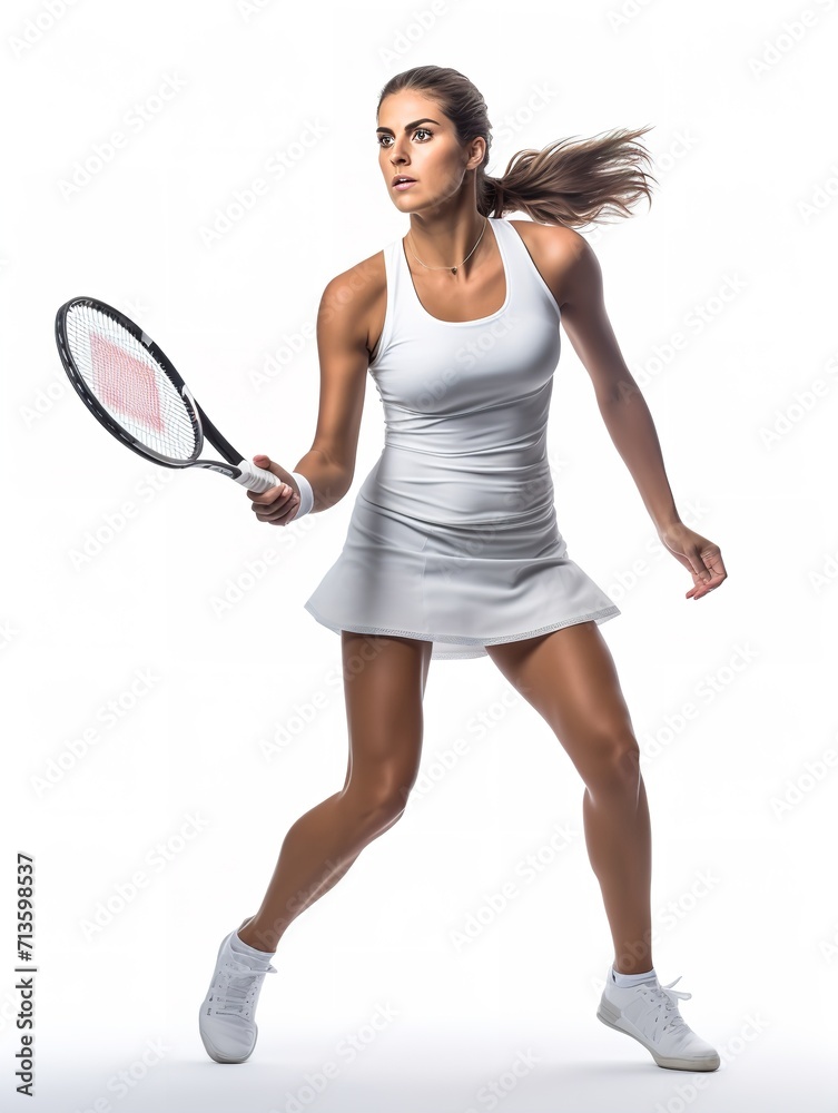 Champion Female Tennis Player, AI Generated Champion Female Tennis Player, AI Generated