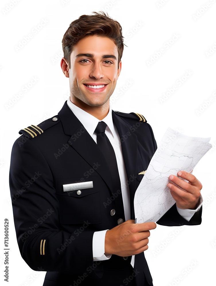 Skilled Male Pilot Navigating Aircraft, AI Generated Skilled Male Pilot Navigating Aircraft, AI Generated