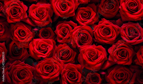 The Red Rose's Texture And Background