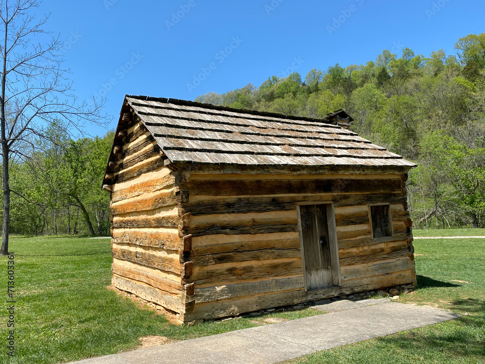 Knob Creek, Kentucky where Abraham Lincoln lived as a young child. The