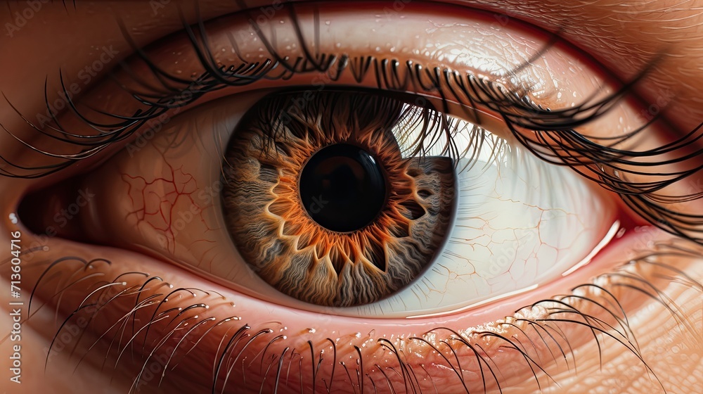 Close-up of human eye. Laser Vision Correction Concept