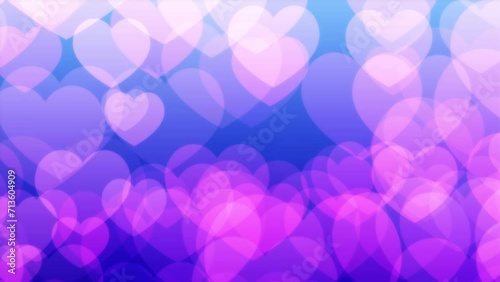 Cute heart loop background material
