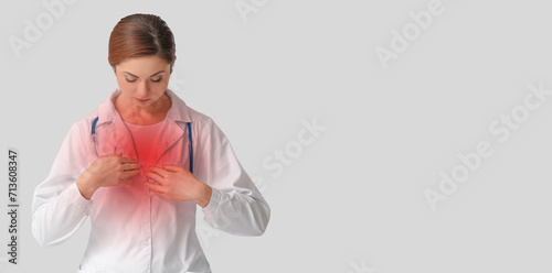 Female doctor feeling disco...