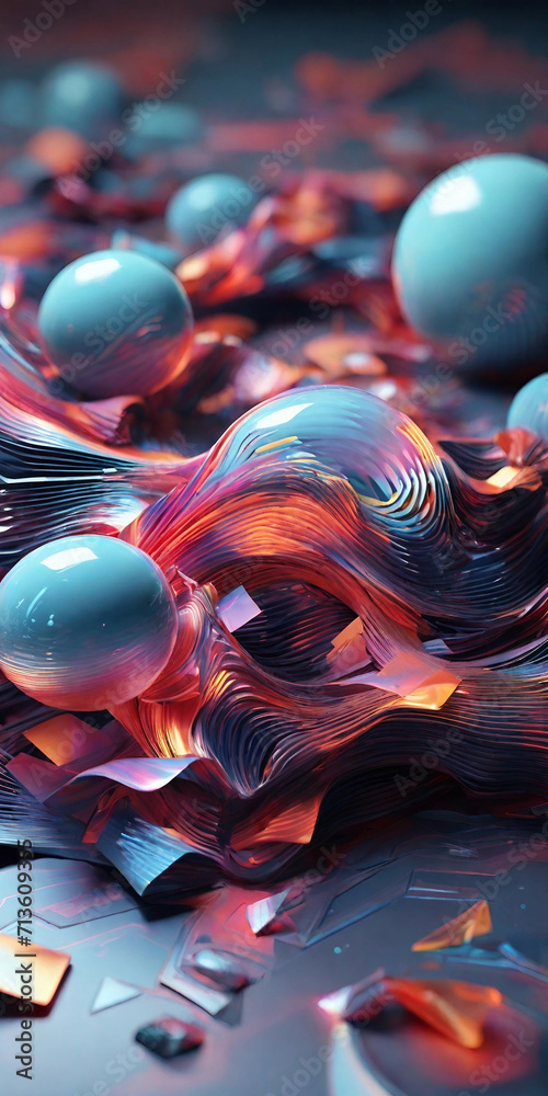 © 2 - abstract red sphere © 2 - abstract red sphere