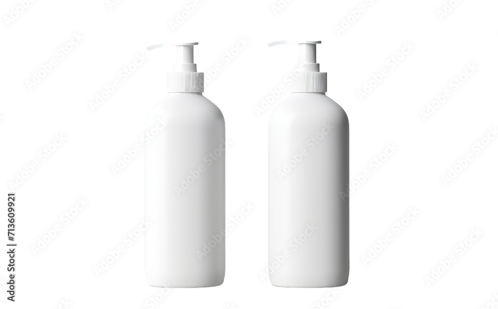 set of cosmetic bottles isolated set of cosmetic bottles isolated