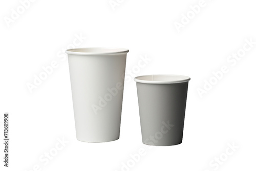 white cup isolated on white background