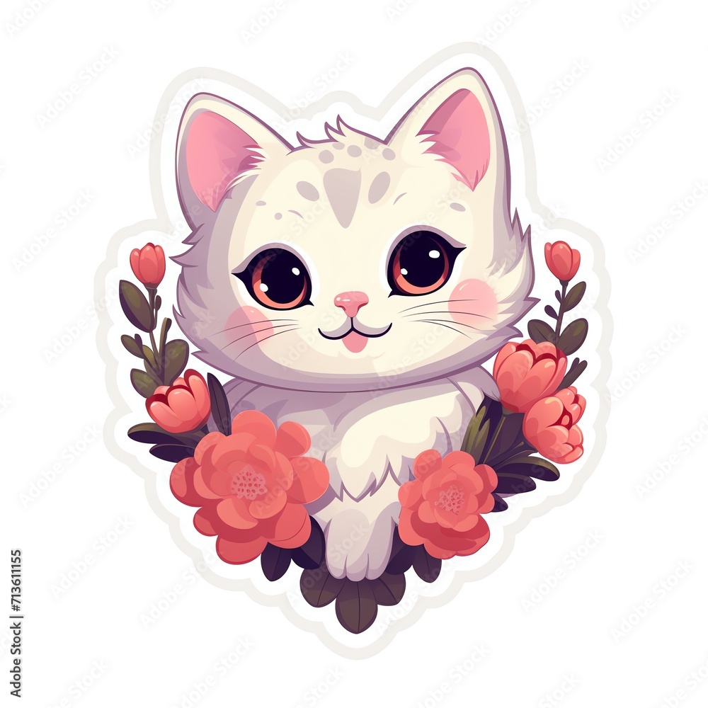 adorable dog illustration for valentine's day