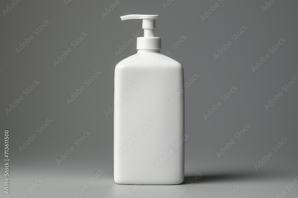 white plastic bottle isolated white plastic bottle isolated