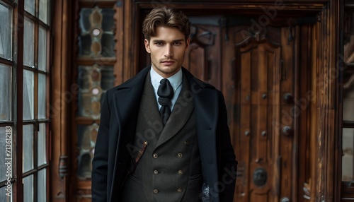 well-dressed man in classic, timeless attire that exudes refinement and traditional elegance, AI GENERATIVE