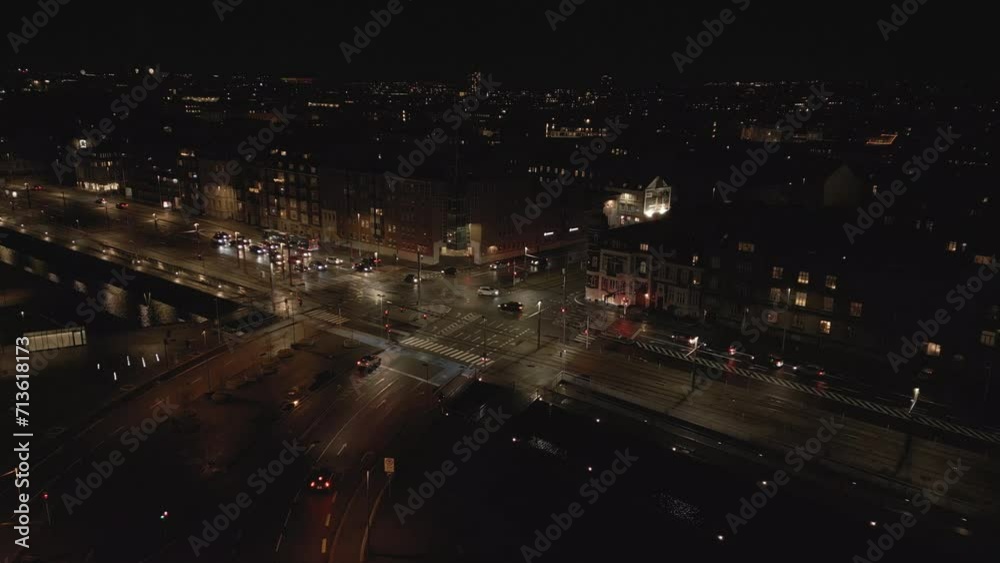 Nighttime Traffic Across The City Nighttime Traffic Across The City