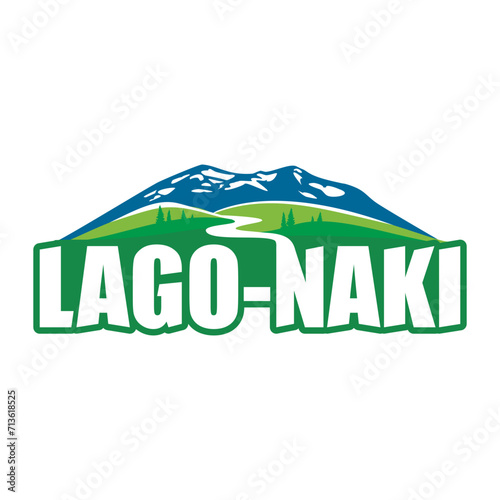 Mountains of Adygea. LAGO-NAKI. National Park. Vector illustration.