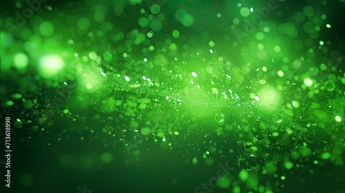 green lime glow particle abstract bokeh background 
