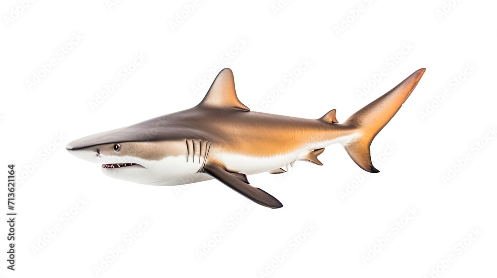 Fototapeta premium Shark isolated on a transparent background