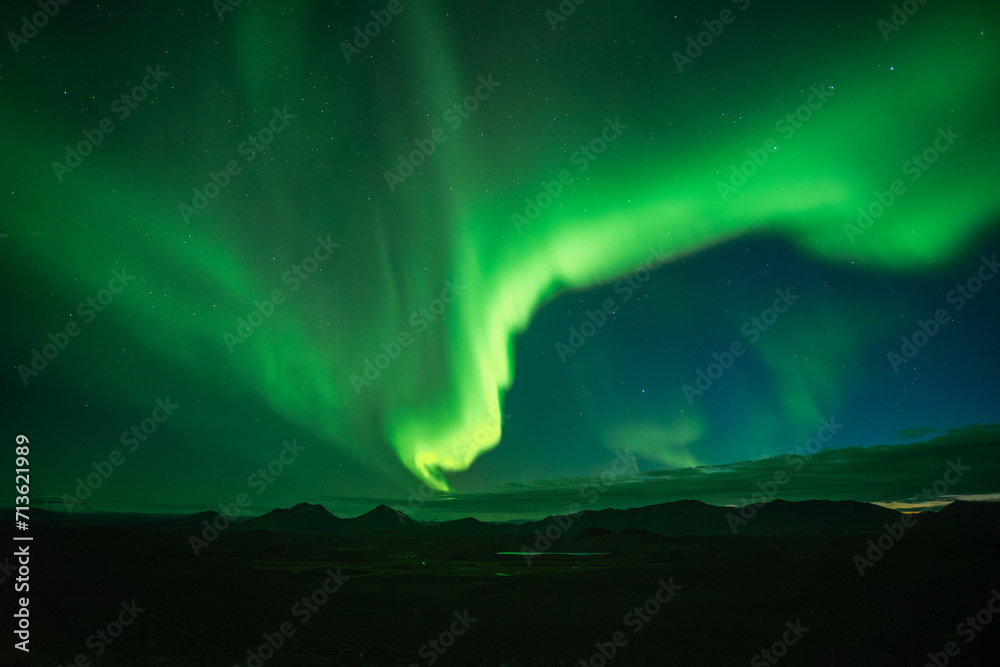 Northern Lights at Útsýnisstaður Iceland