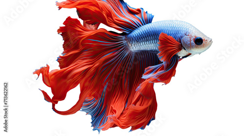 Siamese Fighting Fish isolated on a transparent background © khajar