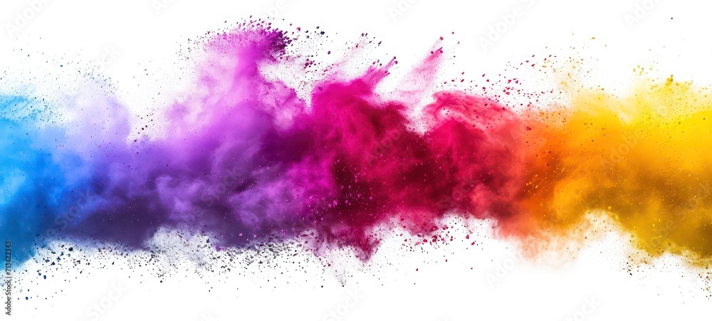 Multicolored blots on a white background Multicolored blots on a white background