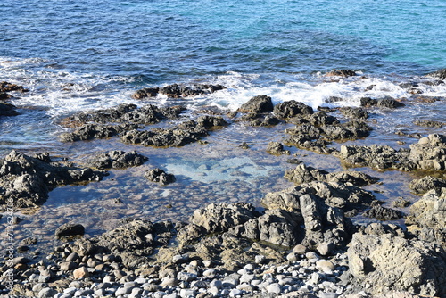 Landscapes along the coast of corsika