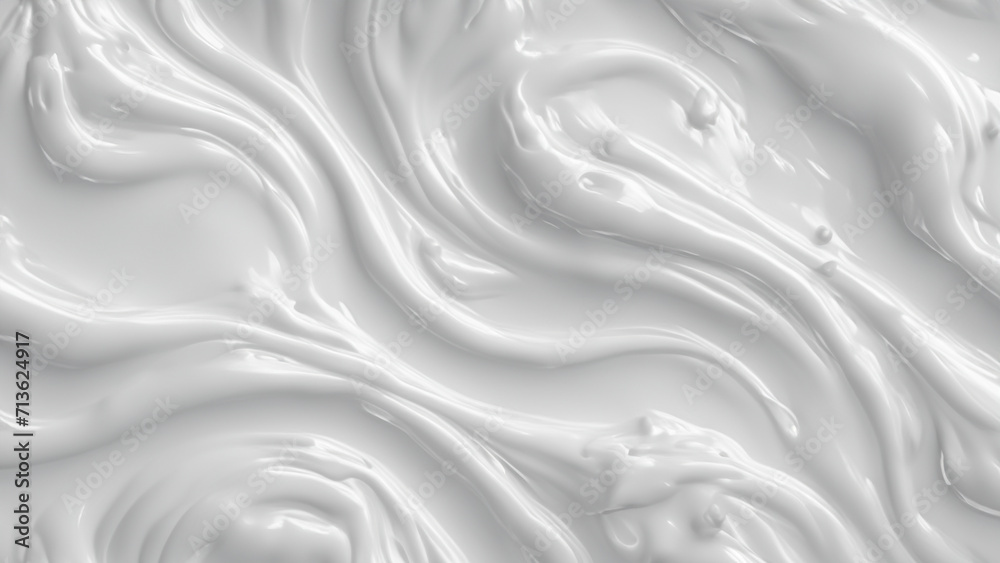 White smooth slime background - Generative AI