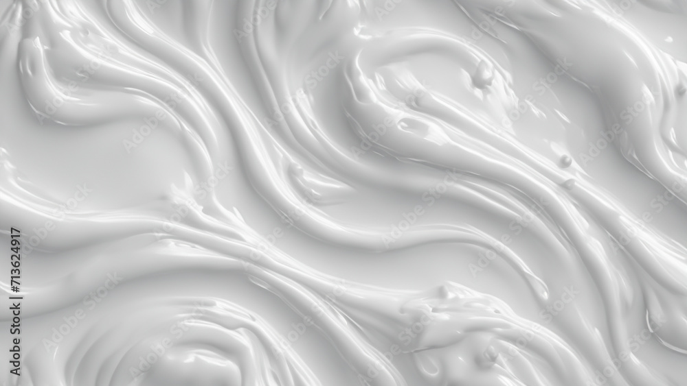 Obraz premium White smooth slime background - Generative AI