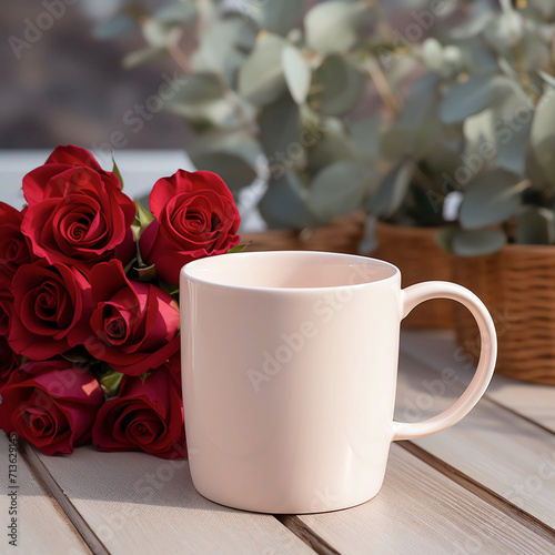 Valentines Day Mug Mockups, White Coffee Mug Mock-ups,Coffee Cup Mockup