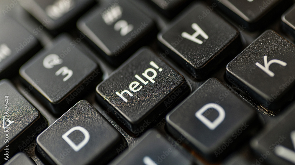 AI-Generated Image: Computer Keyboard with AI-Generated Image: Computer Keyboard with
