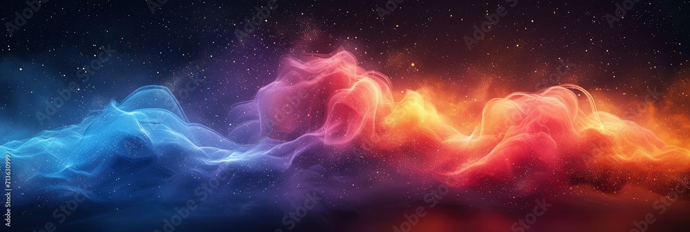 Glowing Grainy Gradient Blue White Red Fluid Color, Background Image, Background For Banner, HD