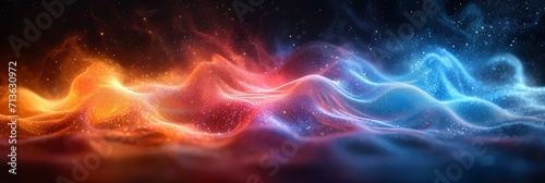 Glowing Grainy Gradient Blue White Red Fluid Color, Background Image, Background For Banner, HD © ACE STEEL D
