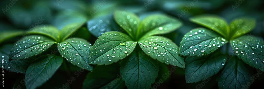 Green Leaves Of Virginia Creeper Parthenocissus, Background Image, Background For Banner, HD