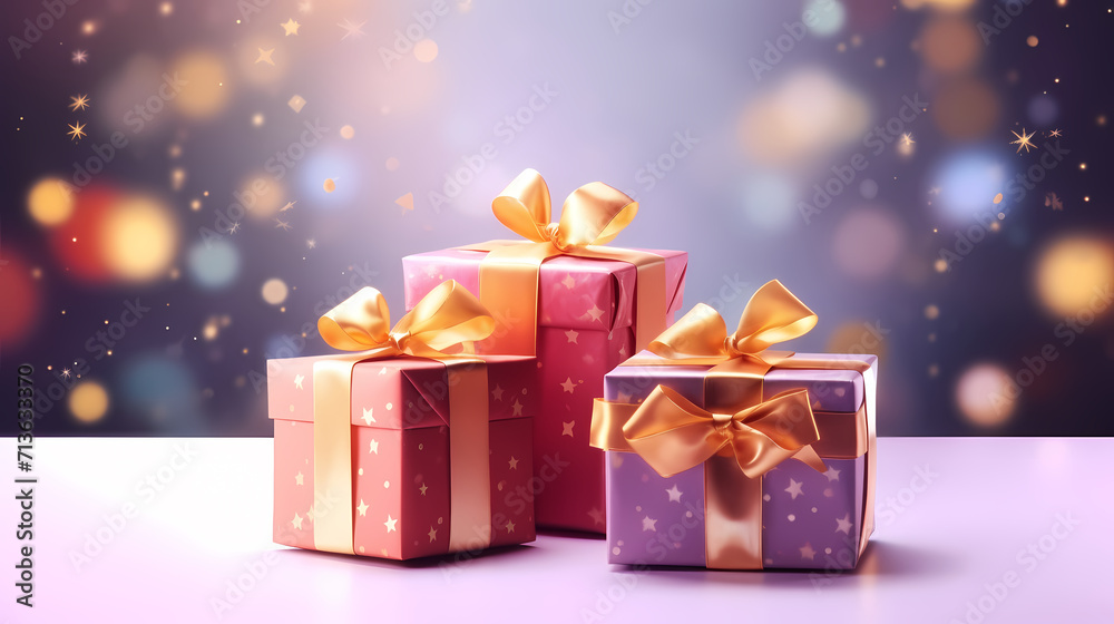 Gift background for birthdays, holiday anniversaries, Valentine's Day and weddings Gift background for birthdays, holiday anniversaries, Valentine's Day and weddings