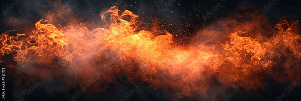 Orange Black Vertical Background Abstract Flame, Background Image, Background For Banner, HD