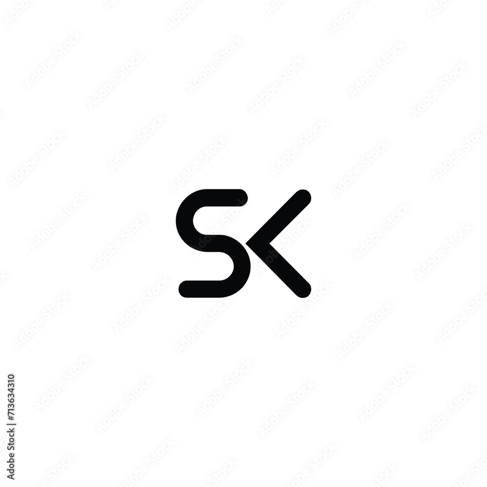 Alphabet letter icon logo SK. SK Letter Initial Logo Design Template Vector Illustration Alphabet letter icon logo SK. SK Letter Initial Logo Design Template Vector Illustration