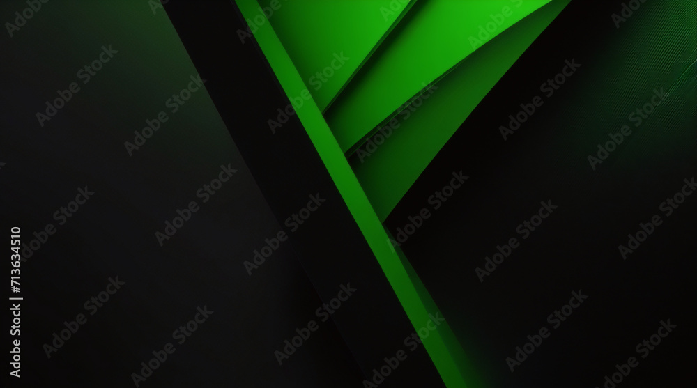 El fondo negro y verde oscuro es claro con el degradado es la superficie con plantillas de textura metálica, líneas suaves, degradado tecnológico, fondo diagonal abstracto, negro plateado, elegante co - obrazy, fototapety, plakaty 