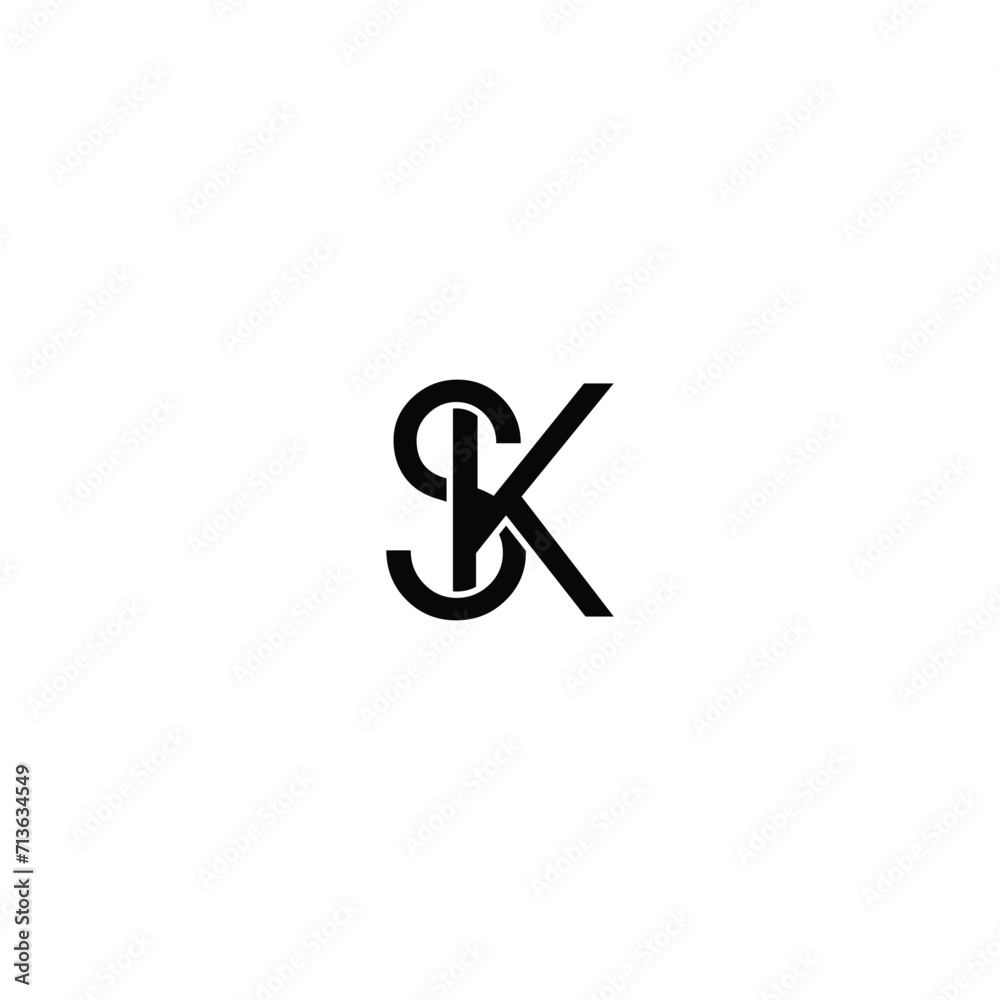 Alphabet letter icon logo SK. SK Letter Initial Logo Design Template Vector Illustration Alphabet letter icon logo SK. SK Letter Initial Logo Design Template Vector Illustration
