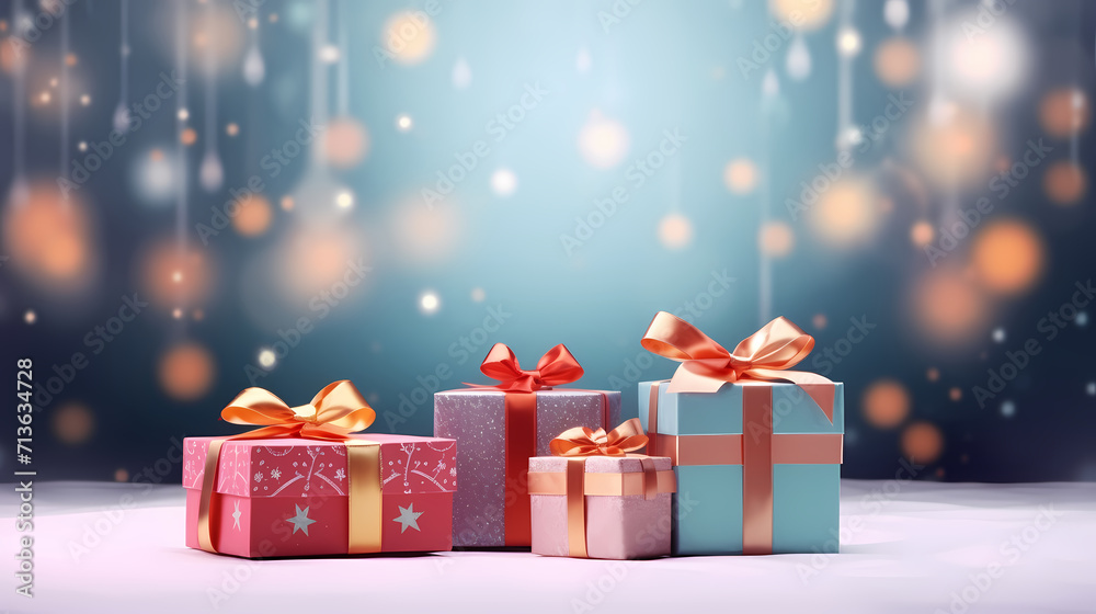 Gift background with copy space for Christmas gifts, holiday or birthday Gift background with copy space for Christmas gifts, holiday or birthday