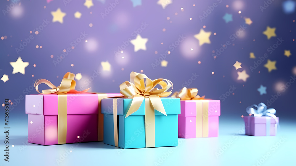 Gift background with copy space for Christmas gifts, holiday or birthday Gift background with copy space for Christmas gifts, holiday or birthday