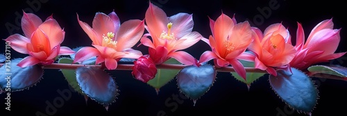 Schlumbergera Truncata Thanksgiving Or Crab Cactus  Background Image  Background For Banner  HD