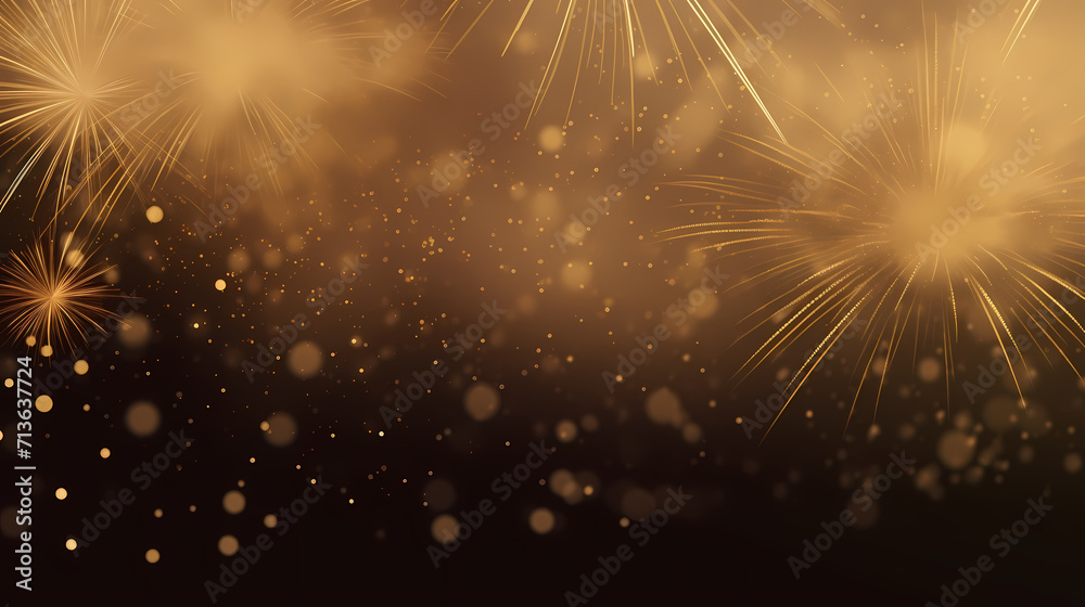 Fototapeta premium Fireworks background for celebration, holiday celebration concept