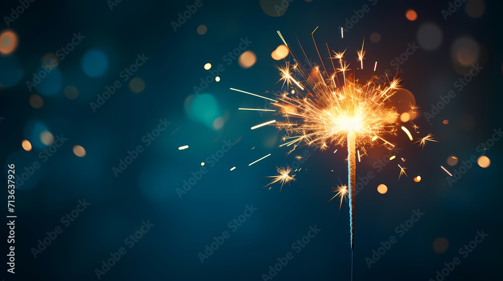Obraz premium Fireworks background for celebration, holiday celebration concept