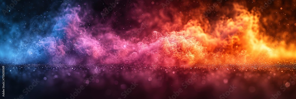 Vibrant Color Gradient On Dark Grainy Background, Background Image, Background For Banner, HD