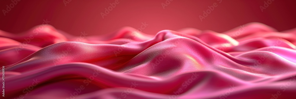 Obraz premium Viva Magenta Drapery Background Red Pink Gradient, Background Image, Background For Banner, HD