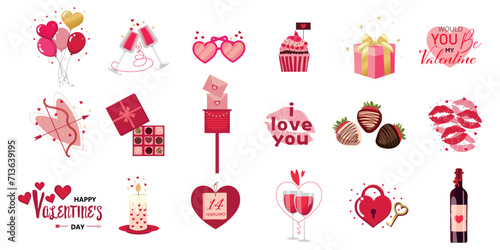 Clip art set for Valentines...
