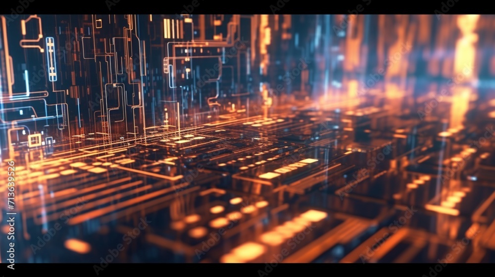 Abstract technology background Ai Generative Abstract technology background Ai Generative