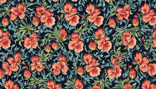 seamless pattern with flowers © Aadianne