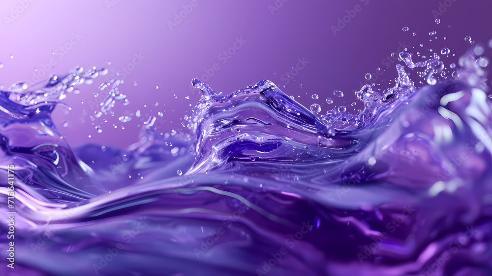 Abstract purple liquid on a white background, 3D rendering Abstract purple liquid on a white background, 3D rendering