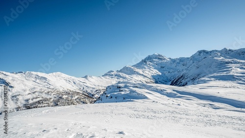 snow covered mountains © michelsalzmannphoto