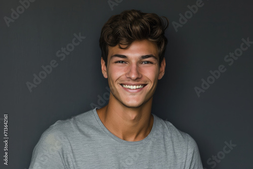 A young man in a grey shirt smiles for the camera © MagnusCort